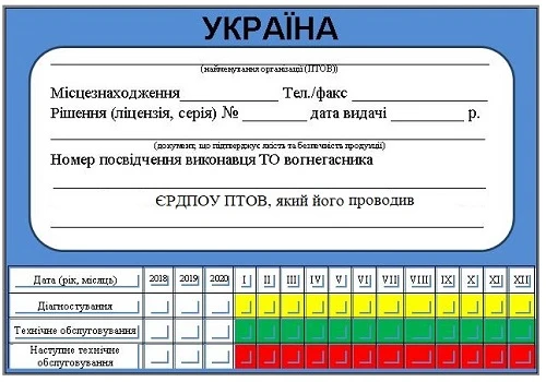 етикетка ПТОВ