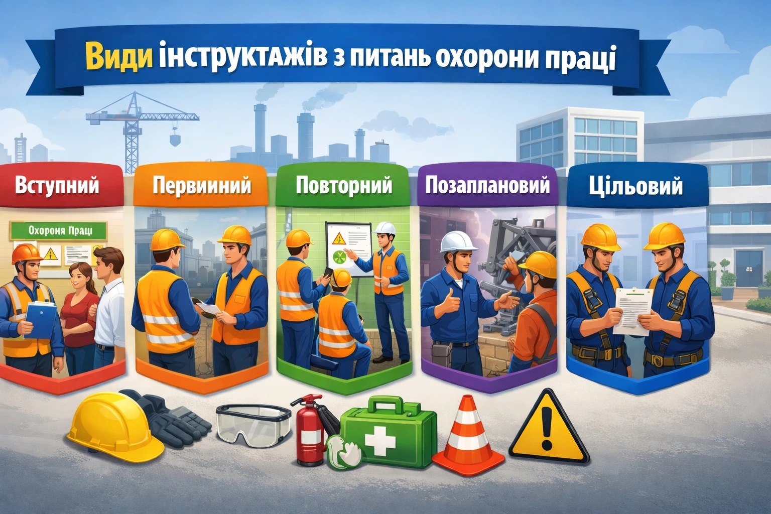 Види інструктажів з питань охорони праці