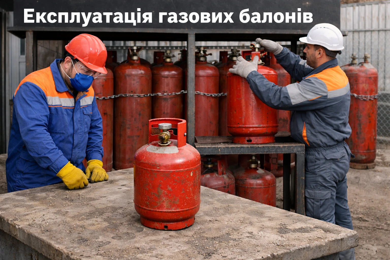 Експлуатація газових балонів