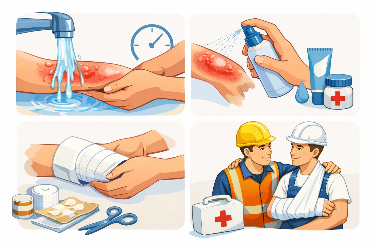 перша допомога при термічних опіках