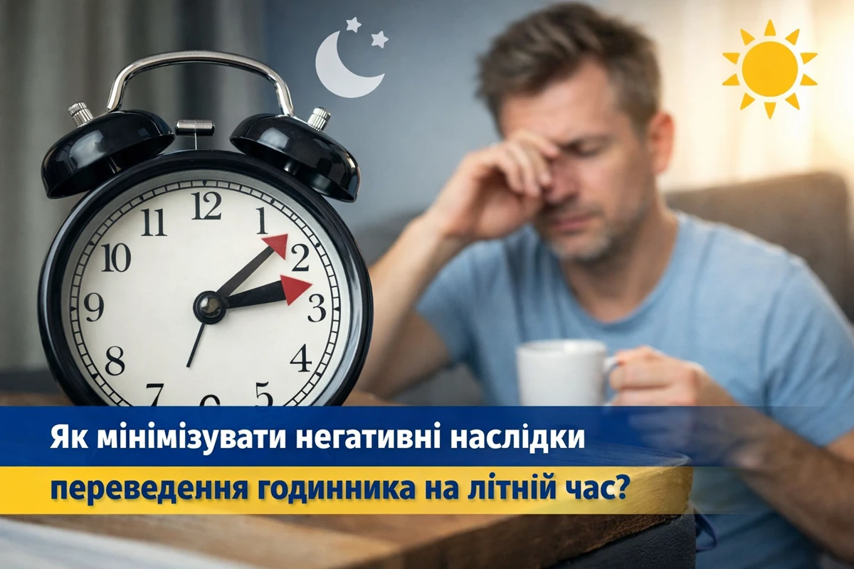 Як мінімізувати негативні наслідки переведення годинника на літній час?