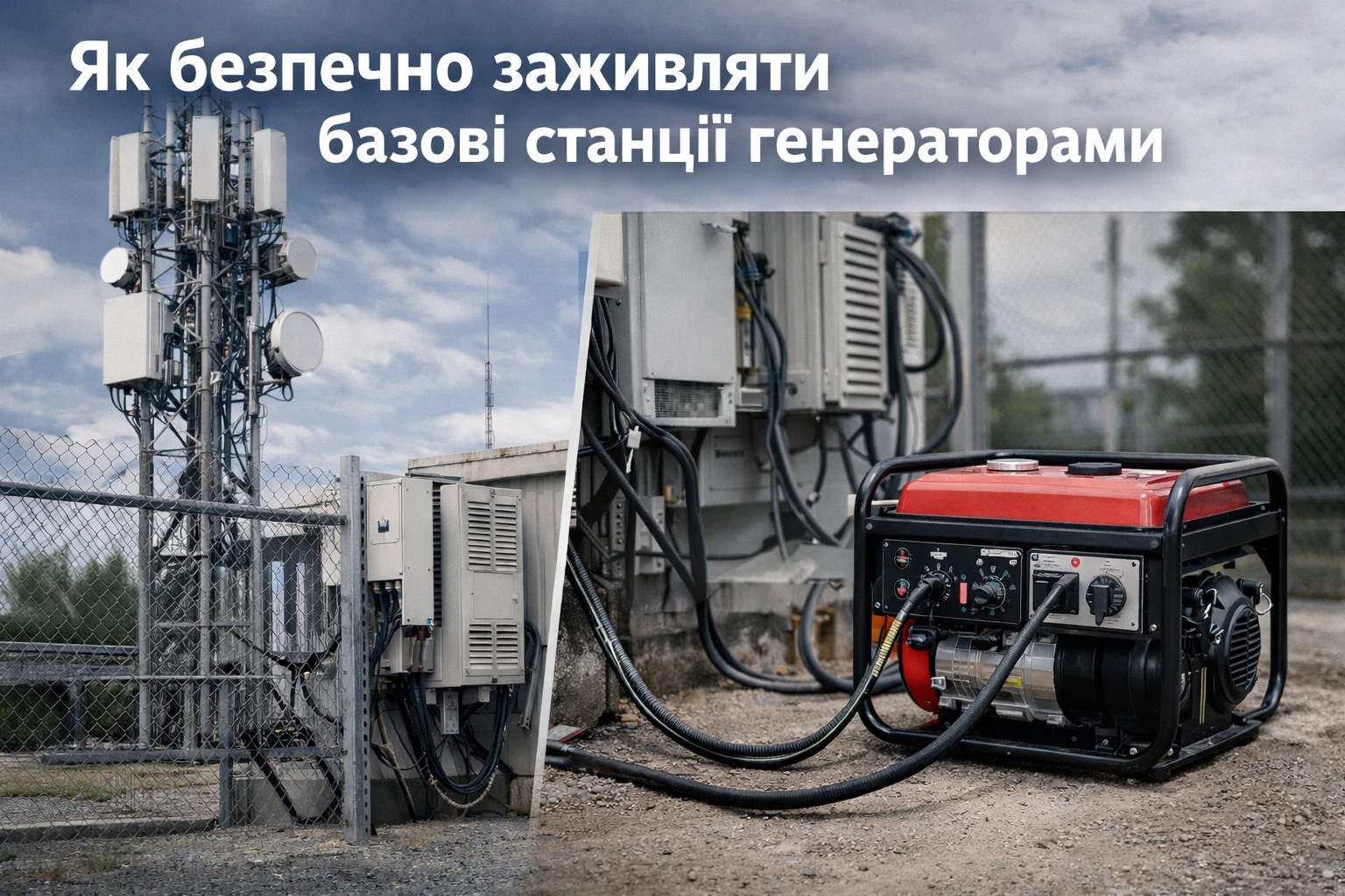 На Дія.Освіта запустили курс про безпечне заживлення базових станцій генераторами
